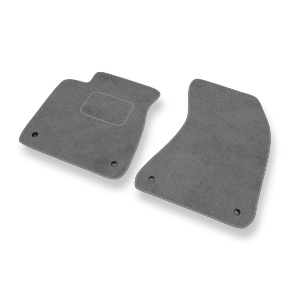 Fußmatten Auto für Audi A8 III D4 Limousine (2010-2017) - Premium Velours graue Automatten Autoteppiche