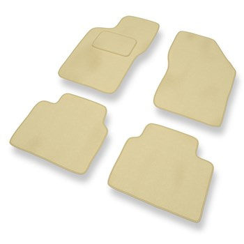 Fußmatten Auto für Alfa Romeo 155 Limousine (1992-1998) - Premium Velours beige 